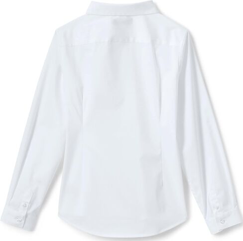 Lands' End School Uniform Girls No Gape Long Sleeve Stretch Shirt in Saudi Arabia