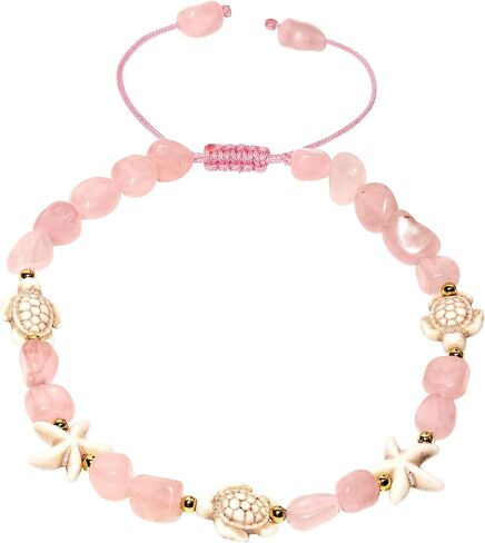 Boho Turtle Starfish Ankle Bracelets for Women Tumbled Crystals Beaded Anklet Summer Hawaii Beach Adjustable Party Foot Jewelry in Kuwait