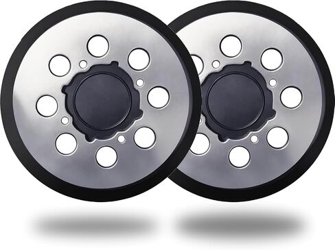 2 Pack 5 Inch 8 Hole Replacement Sander Pad for Dewalt DWE6423/6423K, DWE6421/6421K, DWE6421-B2, DWE6421-B3, DWE6421-BR, DCW210B - 5" Hook and Loop Sanding Backing Pad in Saudi Arabia