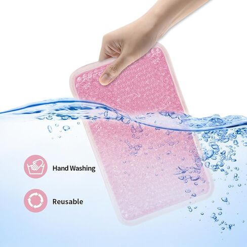 Kids Ice Packs for Injuries Reusable 2 Packs Cold or Warm Compress Gel Bead Cooling Packs with Strap for Neck Head Fever Wisdom Teeth Recovery First Aid 4.9 Inch in Saudi Arabia