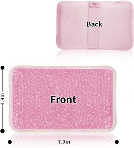 Kids Ice Packs for Injuries Reusable 2 Packs Cold or Warm Compress Gel Bead Cooling Packs with Strap for Neck Head Fever Wisdom Teeth Recovery First Aid 4.9 Inch in Saudi Arabia