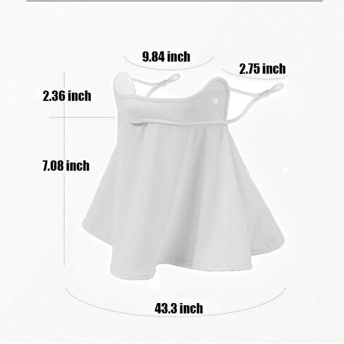 M-YOUNG UV Protection Neck Gaiter Face Cover for Summer Outdoor Activities Balaclava Bandana for Women in Saudi Arabia