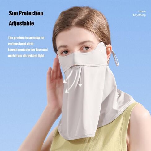 M-YOUNG UV Protection Neck Gaiter Face Cover for Summer Outdoor Activities Balaclava Bandana for Women in Saudi Arabia