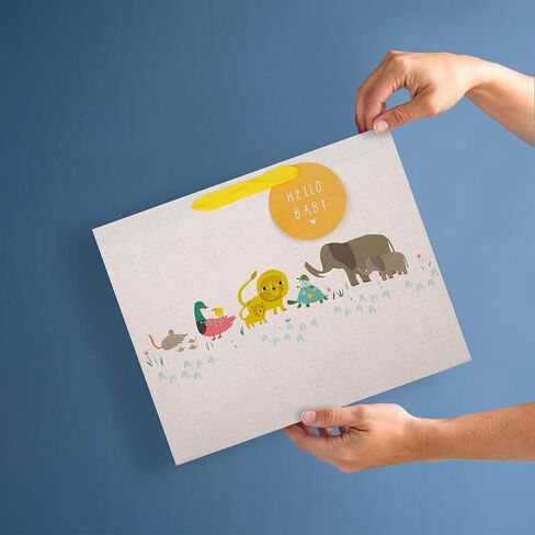Hallmark New Baby Gift Bag - Hello Baby Safari, Large Landscape in Saudi Arabia