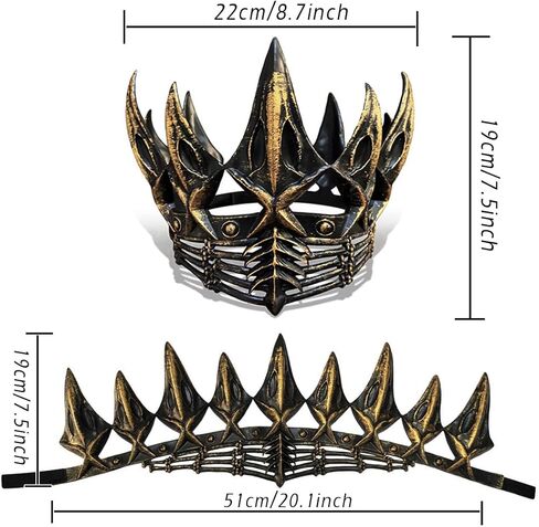 L'Vow Adult Goth Headpiece - شرير ملكة التاج للعصا لعصور القرون الوسطى ، إكسسوارات الحفلات في العصور الوسطى in Saudi Arabia