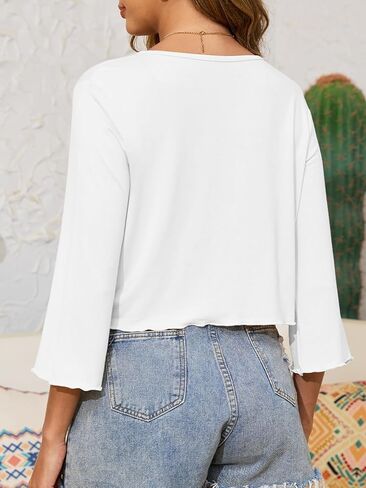 تتجاهل ربطة عنق النساء 3/4 بوليرو كارديجان شرير تتجاهل سترة سترة معقدة غير رسمية خفيفة الوزن شال قصيرة in Kuwait