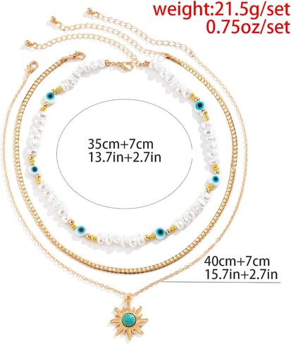 Western Region Necklace for Women Lion Butterfly Beads Natural Stone Retro Beaded Lady Women 17.71 Inch in Saudi Arabia