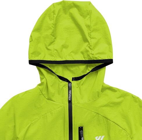 Wulibike Mens Windbreaker Jackets Lightweight men's cycling jacket with Hood Unisex Packable Golf Running Wind Breaker Jacket in Kuwait