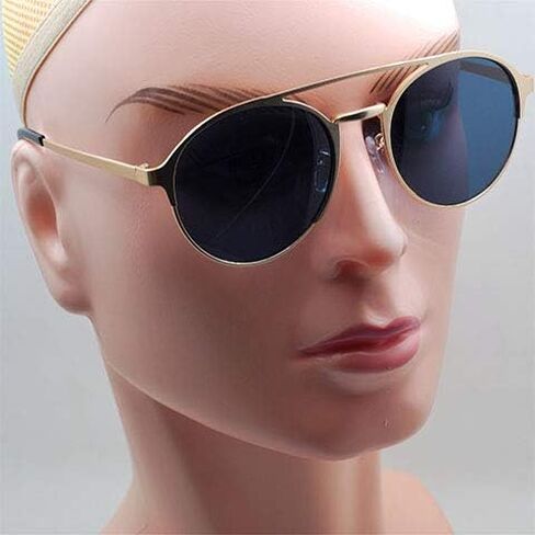 OSSAT Metal Frame oval Sunglasses Mirrored Lens classic neutral in Kuwait