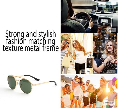OSSAT Metal Frame oval Sunglasses Mirrored Lens classic neutral in Kuwait