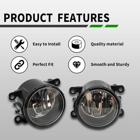 مجموعة ضوء الضباب الأمامية متوافقة مع Impreza 2012-2019 Outback 2010-2012 Forester 2014-2017 WRX/WRX STI 2015-2017 33900-T0A-A01 4F9Z15200AA in Kuwait