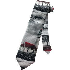 Men's Lighthouse Oceanside Cliff Nautical Sea Light House Necktie | Neck Tie