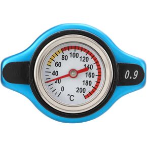 Universal Car Radiator Cap, Leakproof Thermostatic Water Tank Cover with 0.9-1.3 Bar Pressure Gauge, for Small Head 1.1 Bar Applications (Small head 0.9) in Kuwait