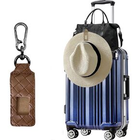 Hat Clip for Travel Backpack Luggage PU Leather Elastic Non-Magnetic Cowboy Hat Holder Men's Sun Hats Accessories