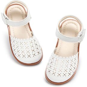 Estine Toddler Girls Little Kids Close Toe Toe - Girl Girl Dress Flats Summer Shoes