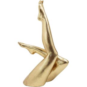 Gold Legs Statue, Resin Abstract Art Legs Ornament, Modern Aesthetic Figurine Decoration, Suitable for Home Living Room Bedroom Office Shelf Table Desk Bookshelf Decor
