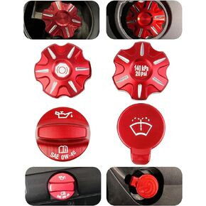 C8 Aluminium Aluminium Engine Cap Cap Cap Capant Capant Windshield Washer Cover Triv Trim For Corvette C8 2020-2025 Stingray Z51 Z06 E-Ray
