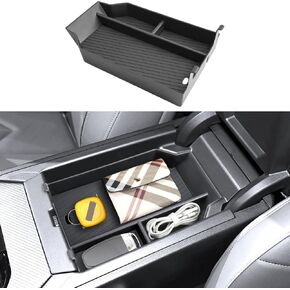 for 2025 BMW X3 Center Console Organizer for BMW X3 G45 (30 xDrive/M50 xDrive), Durable ABS Plastic&Anti-Slip Rubber 2025 X3 Console Tray Insert for 2025 BMW X3 Interior Accessories