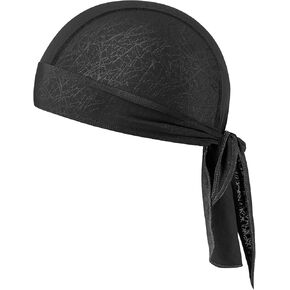 GXCROR Cooling Bandana Cap, Sweat Wicking Helmet Liners, Skull Caps, Doo Rag for Motorcycle, Bicycle, Running, Outdoor Work