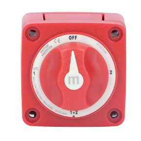 Acouto Boat Battery Disconnect Switch 300A Marine Battery Switch 360° Rotating 4 Position Battery Kill Switch Selector IP66 for Yachts RVs Modified Cars
