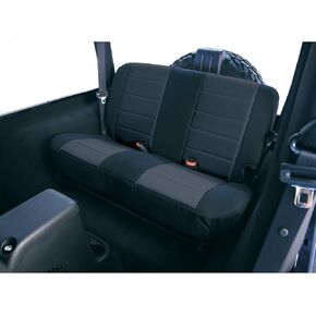 Rugged Ridge | Seat Cover, Rear, Neoprene Black | 13262.01 | Fits 1980-1995 Jeep CJ & Wrangler YJ