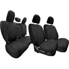 FH Group Custom Fit Car Seat Covers for Jeep Wrangler JL 4DR 2018-2024 Ultraflex Neoprene Water Resistant Automotive Seat Covers - Rear Set Pink