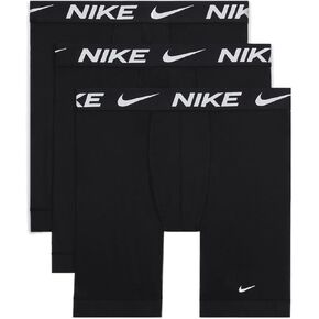 Nike Dri-FIT Essential Micro Long Boxer Briefs (3-Pack) (Black, KE1158-001) Size Large
