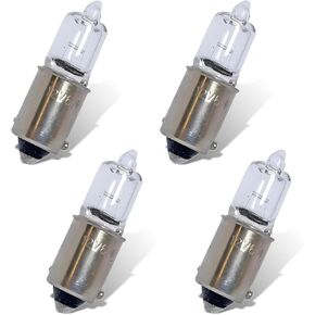 أسفل 4 PCS H21W ضوء الإشارة ضوء ، 3200-3500K 12 فولت خيوط استقرار عالية السطوع مضاد للارتفاع النهار تشغيل النهار ، والتوصيل والتشغيل لاستبدال ضوء لوحة ترخيص ، لمعظم السيارات (بيضاء)