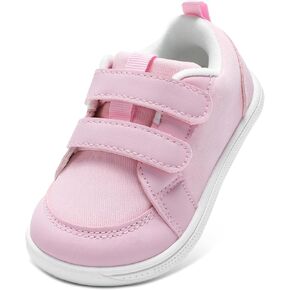 STQ Toddler Wide Toe Box Barefoot Shoes Girls Boys Sneakers Kids Tennis Shoes Lightweight Non-Slip Zero Drop First Walking Shoe Comfort Outdoor Activities School