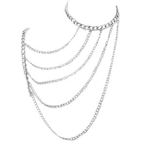 WeeH Shoulder Necklace Chain Body Jewelry Layered Shoulder Jewelry Accessory at Party Beach Summer Holidays Halloween Costume