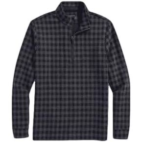 vineyard vines Mens Bluffs Performance Quarter-Zip, Gray Harbor, Medium
