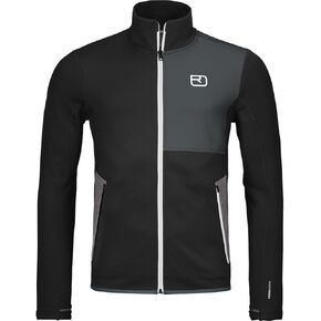 سترة الصوف للرجال Ortovox ، وأكمام طويلة الأكمام الطويلة Merino Wool zip لأعلى للتزلج على التزلج ، و Freeride ، و Mountaineing & Ski Tours