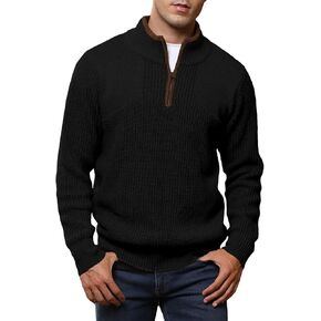 JMIERR MENS QUART ZIP SWEATER RECK MOCK DICK DISS