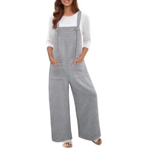 Merokeety Women's Natureless Shemituits Tie Strap Slock Romper Wide Leg wish مع جيوب
