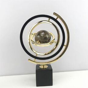 Modern Abstract Art Metal Ornaments Decorations for Office, Living Room,Bookshelf Metal Event Decoration