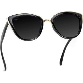 WearMe Pro Womens Cat Eye Mirrored Reflective Lenses Oversized Cateyes Sunglasses