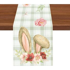 Christmas Table Runner, 13 x 72 Inch Christmas Reindeer Table Runner, Merry Christmas Table Runner, Winter Christmas Table Runner for Christmas Decoration Kitchen Dining Table Indoor Party Decoration