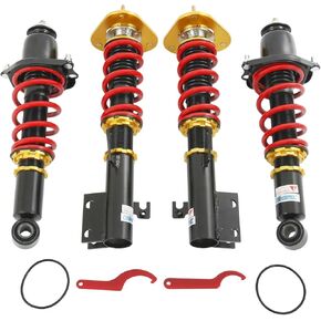 استبدال Coilovers لـ Toyota Corolla E140 E150 E160 E170 2009-2017 ، مصفوفة E140 2009-2014 ، مجموعة مخفضة لصدمة Coilover الطول الأمامية المزدوجة.