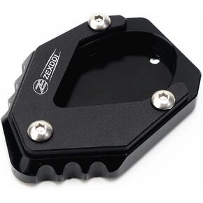 Fit For Kawasaki Ninja 500 SE Ninja 400 Z400 Z500 SE ZX-4RR ZX4R 2023 2024 Eliminator 500 CNC Motorcycle Kickstand Pad Foot Side Stand Extension Support Plate (Black)