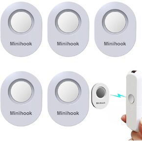 5 Piece Magnetic Remote Control Holder Upgrade Strong Magnetic Sticker for TV,Fan,Air Conditioner Remote Control Organizers Storage - Self-Adhesive Wall Mount