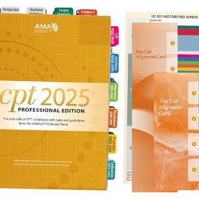 علامات تبويب فهرس كتاب رموز CPT لعام 2024 - سهلة التطبيق، وطويلة الأمد، ومنظمة للاستخدام الأمثل (الكتاب غير متضمن)