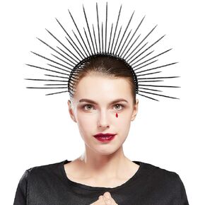 Fantherin Mary Halo Crown Crown Spiked Halo Croون