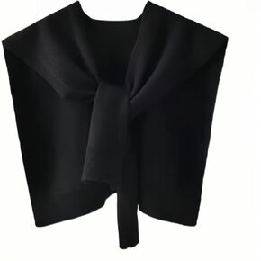 Geyoga Sweater Shawl Wraps for Women Sweater Knitted Knotted Shawls Casual Scarf Cape Shoulder Tops Blouses Fashion Wrap