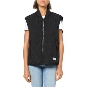 HUGO Women's Quilted Zip Up Bomber Jacket