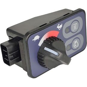 Speed Control Knob Panel RD809-53730 Compatible with Kubota KX080-3 KX080-3T KX121-3ST KX161-3ST U35-S2 U45ST Excavator RD80953730 8 Pin Light Indicator Switch Meter Button