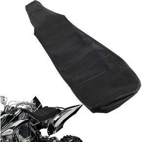 غطاء مقعد ATV غير قابلة للتنفس غير القابل للتنفس من أجل Raptor 660 660R 2001-2005 ، جلود مرنة عالية اللون أسود