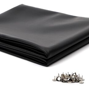 mokuo Universal Mopeds Scooter Seat Covers Flexible Motorcycle Seat Cover DIY Waterproof Seat Protector 100CM*70CM Black PU