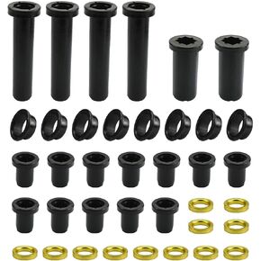 Rear Suspension A-Arm Bushing Kit Rubber Material Fit for Polaris Sportsman 500 RSE 400 4x4 700, Control Long Lower Short Bushing Spacer Set, 38Pcs