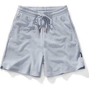 شورت Aimpact Mens Corduroy 5/6 inseam خصر مرن مرن شورت شاطئ الصيف للرجال مع جيوب