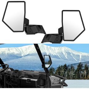 المرايا الجانبية لـ Polaris Ranger XP 1000 2018-2024 ، المرايا الجانبية التي تم ترقيتها من ROPs المثبت على ROPS لـ Polaris XP 1000 ، Crew ، 570 ، SP 570 ، General 1000 ، 4 1000 ، Pro XD Models ، استبدل OEM# 2889243